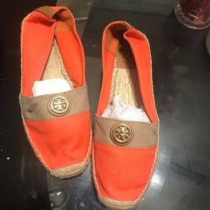 Tory Burch Colorblock Cap-Toe Espadrille (New)